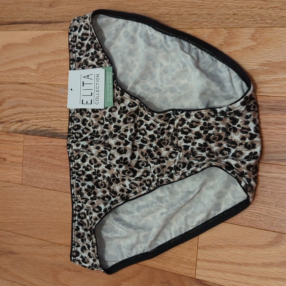 NWT Leopard Bamboo Rayon Brief